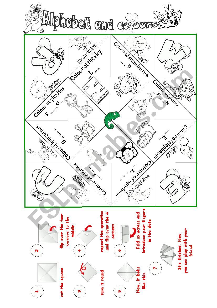 Catcher for practising the alphabet