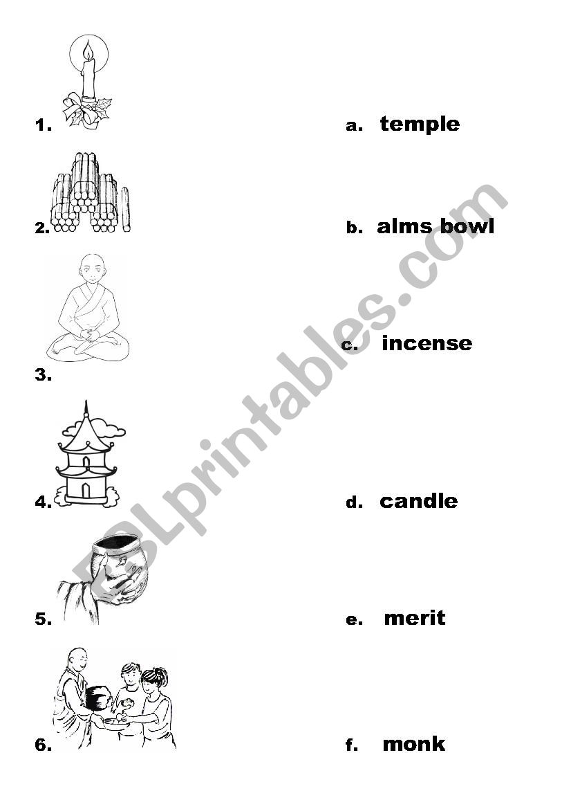 Buddhism worksheet