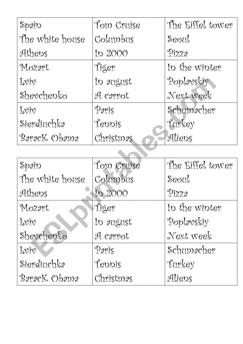 Question forms worksheet