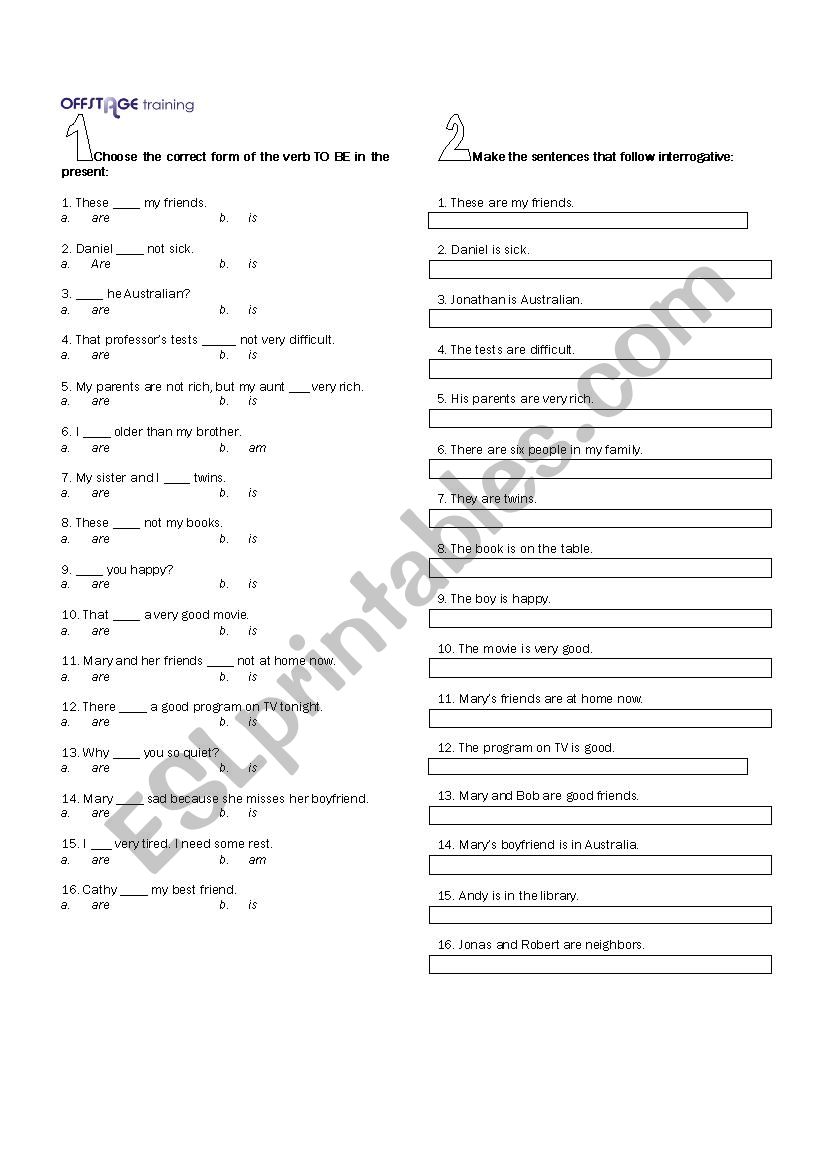 Grammar Reminder 2 worksheet