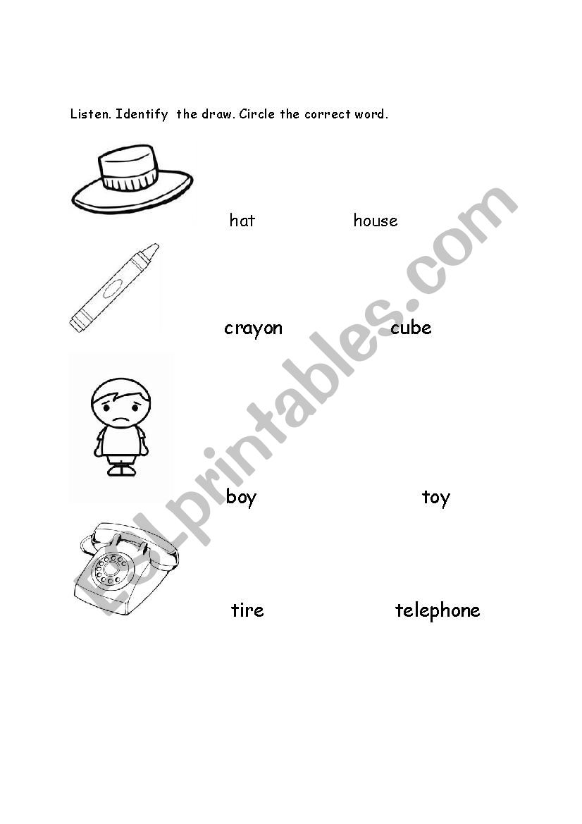 Identify  worksheet