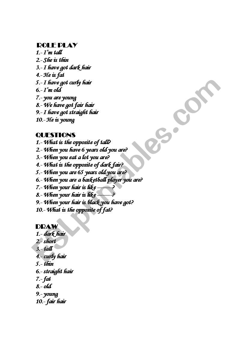 ADJECTIVES BOARD GAME worksheet