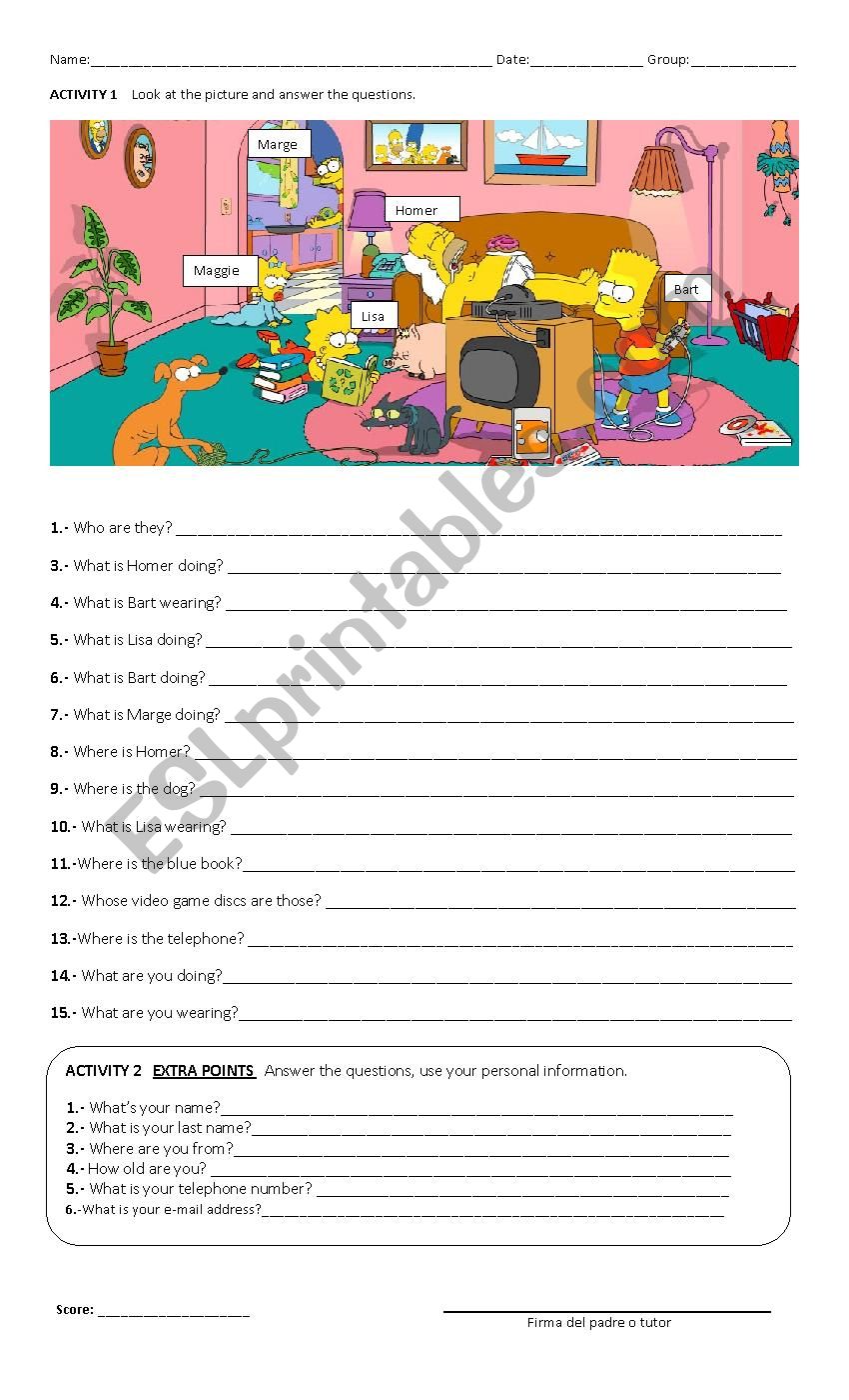 Actions in progress worksheet