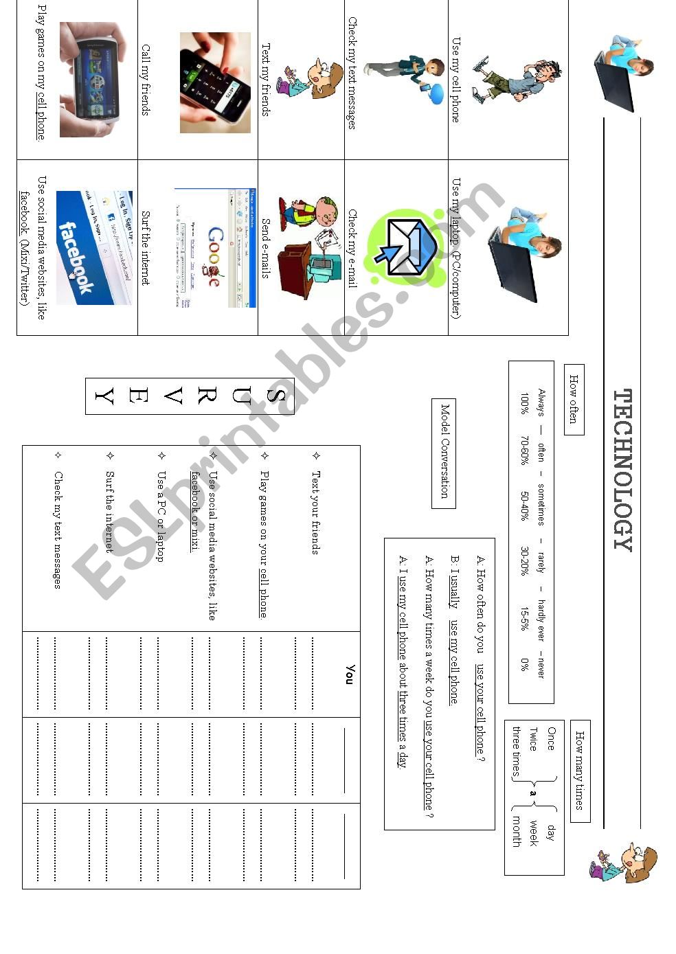 Technology Survey worksheet