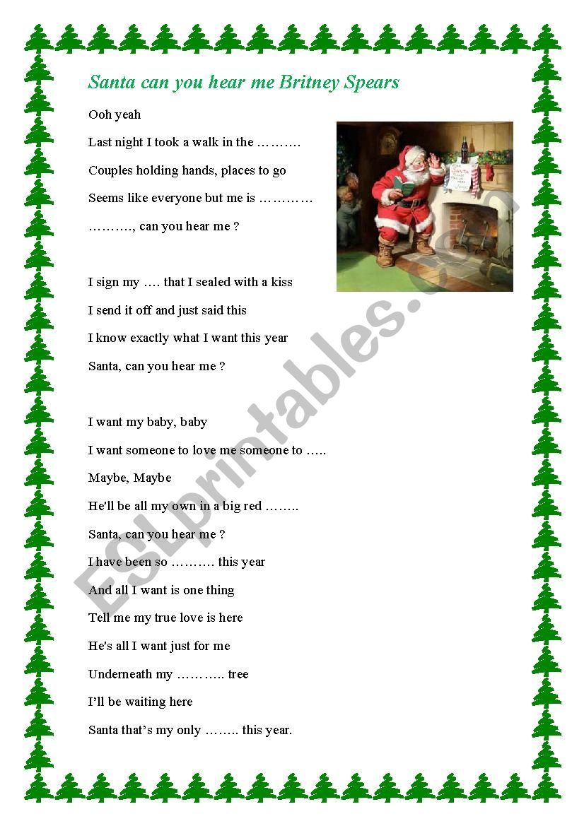 Santa can you hear me by B Spears