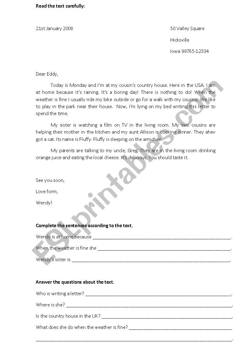 Test - 6th grade worksheet