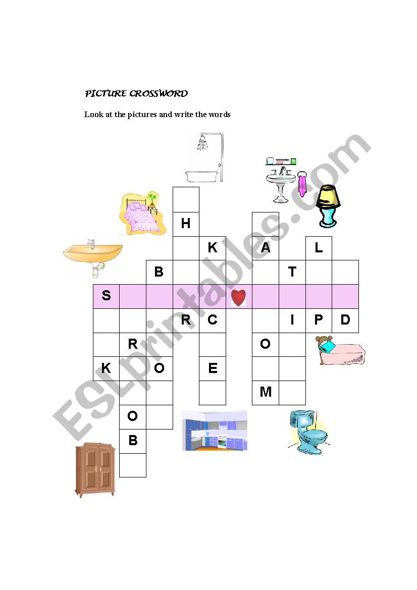 picture crossword worksheet