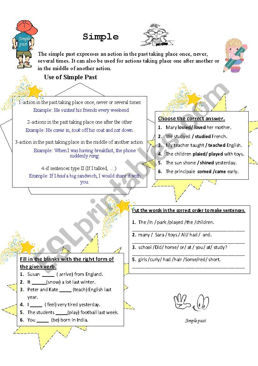 simple past worksheet