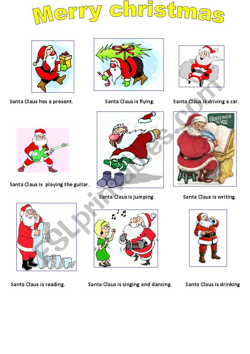 merry christmas worksheet