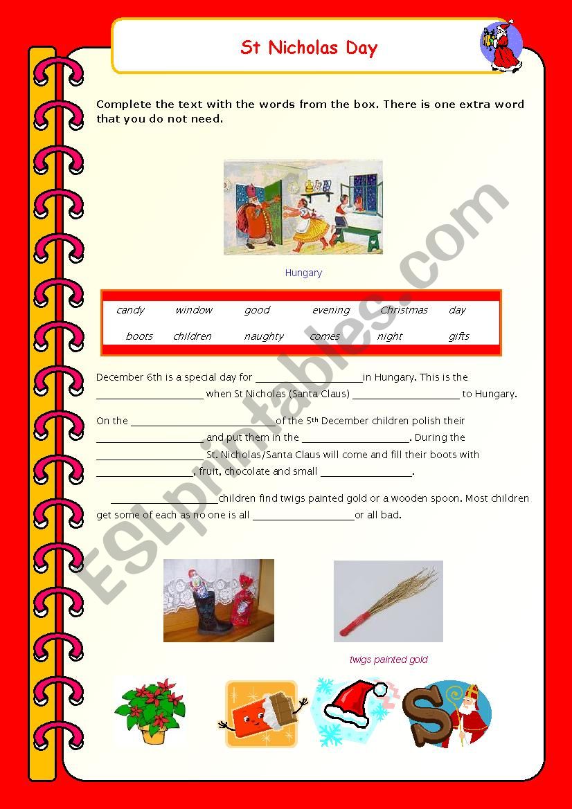 Santa Claus worksheet