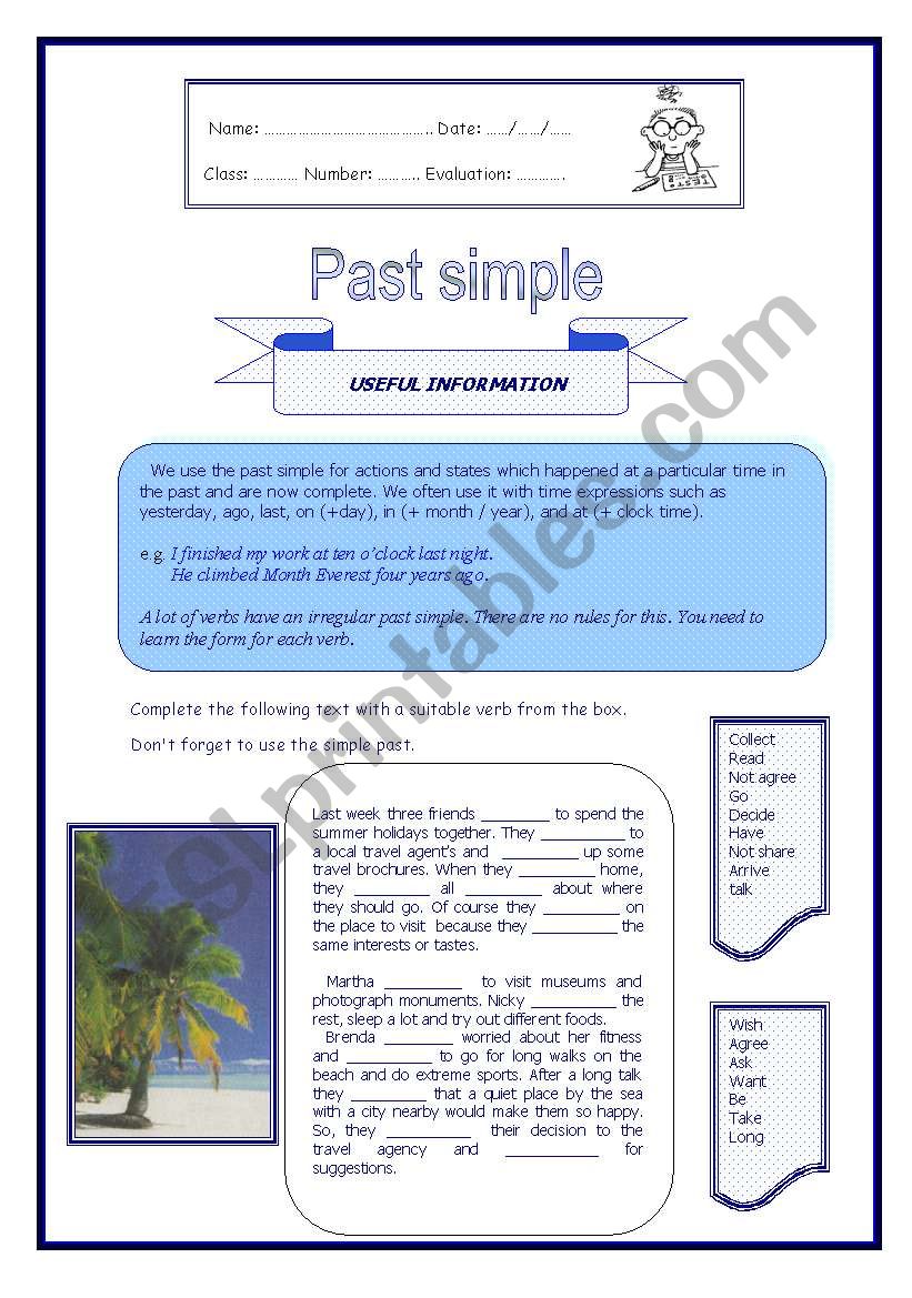 Past Simple  worksheet