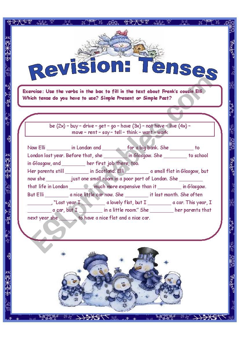 Simple Present or Simple Past Revision