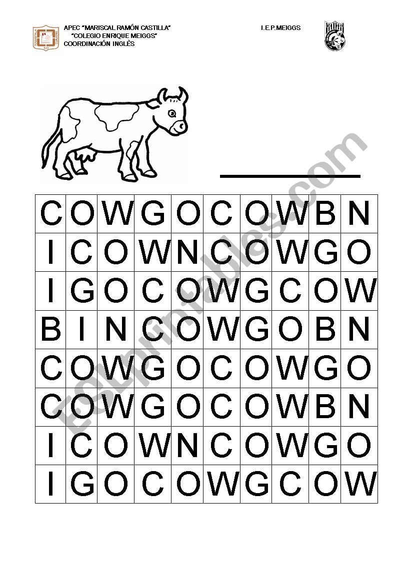 Farm Animals worksheet