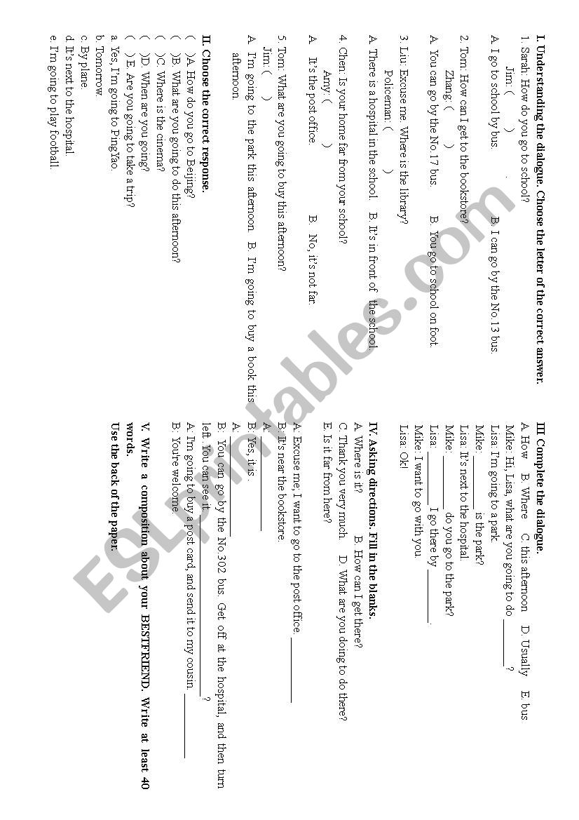 Daily conversation  worksheet