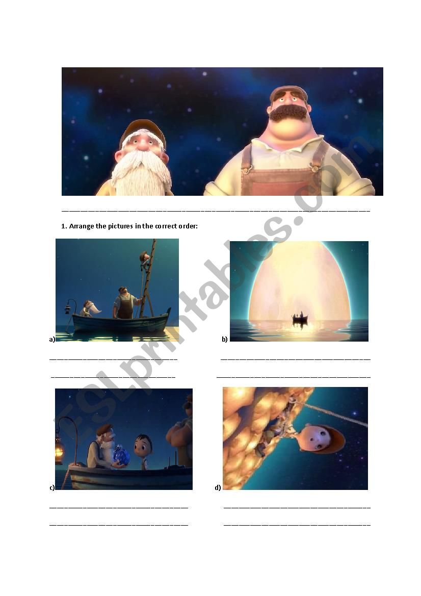 worksheet La luna worksheet