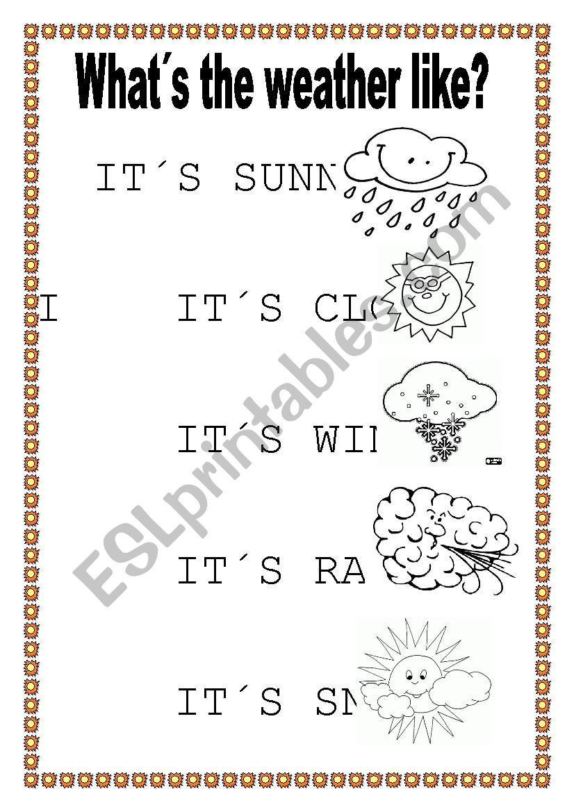 Whats the weather like? worksheet