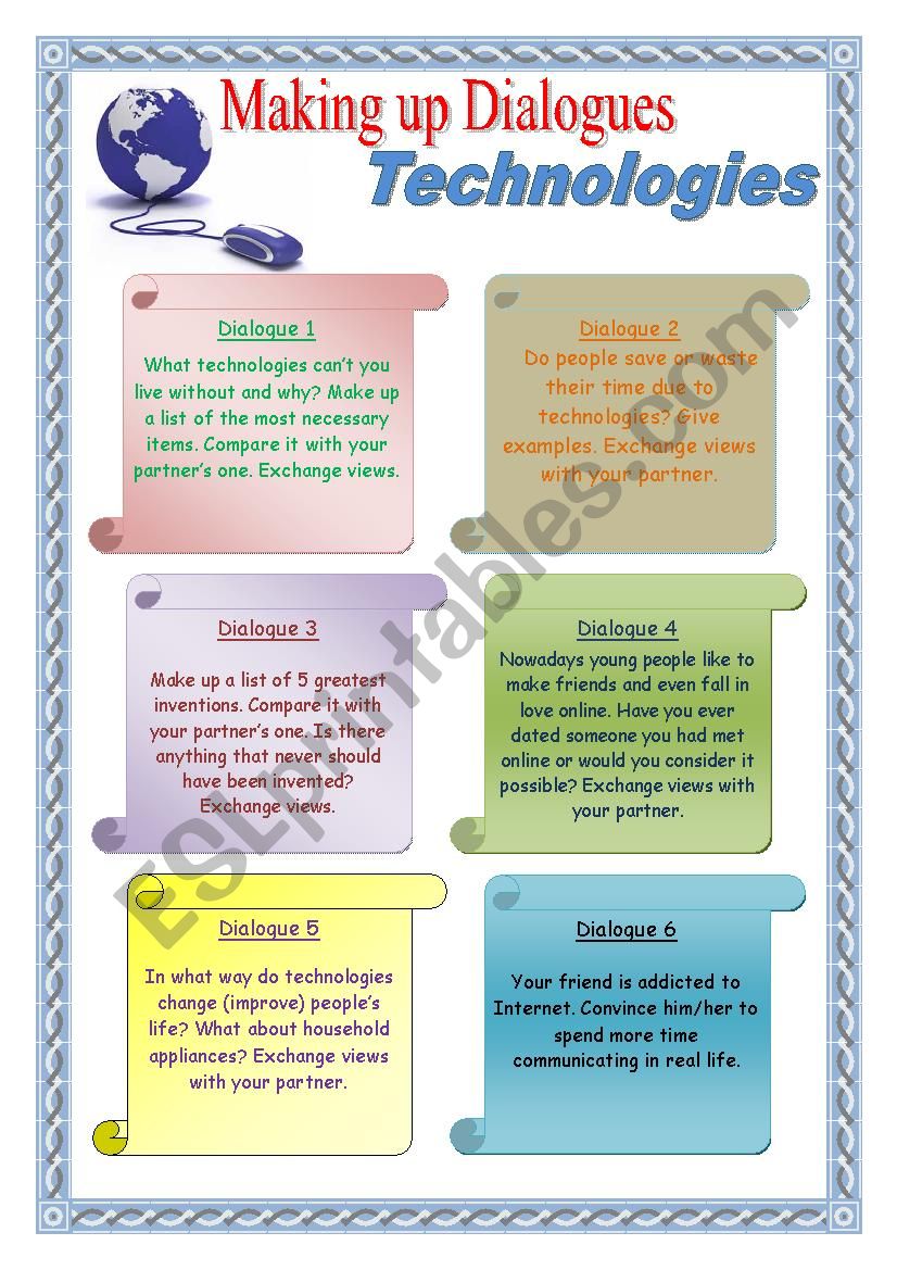 Making up Dialogues: Technologies