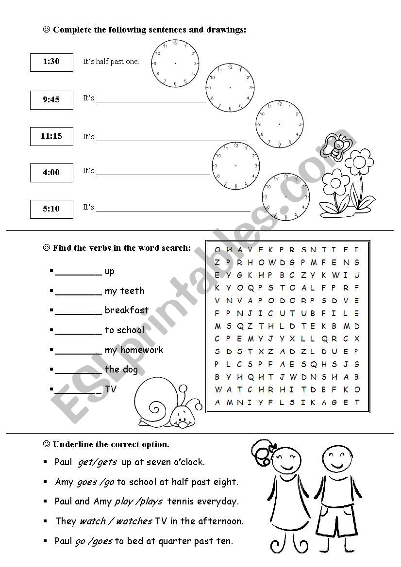 Treasure Hunt 2nd Junior worksheet