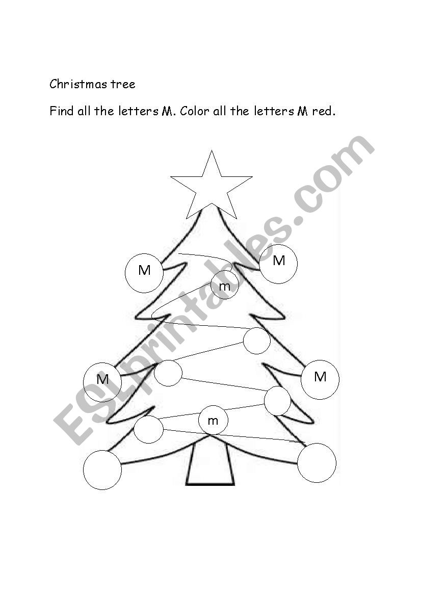 Christmas Tree  worksheet