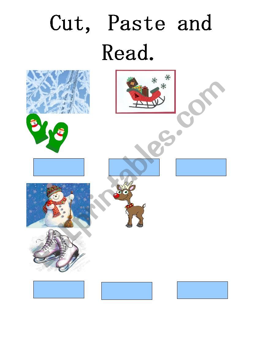 Christmas words for KIDS !!! worksheet