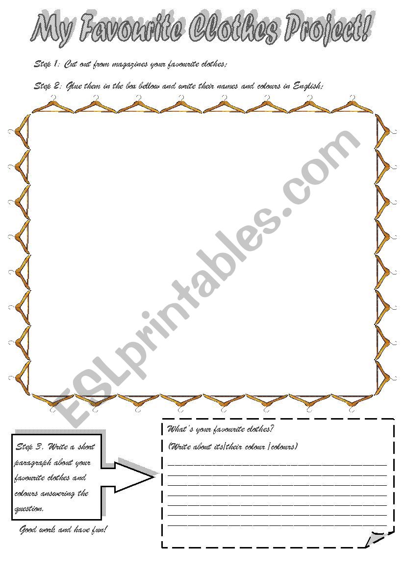 Project Work worksheet