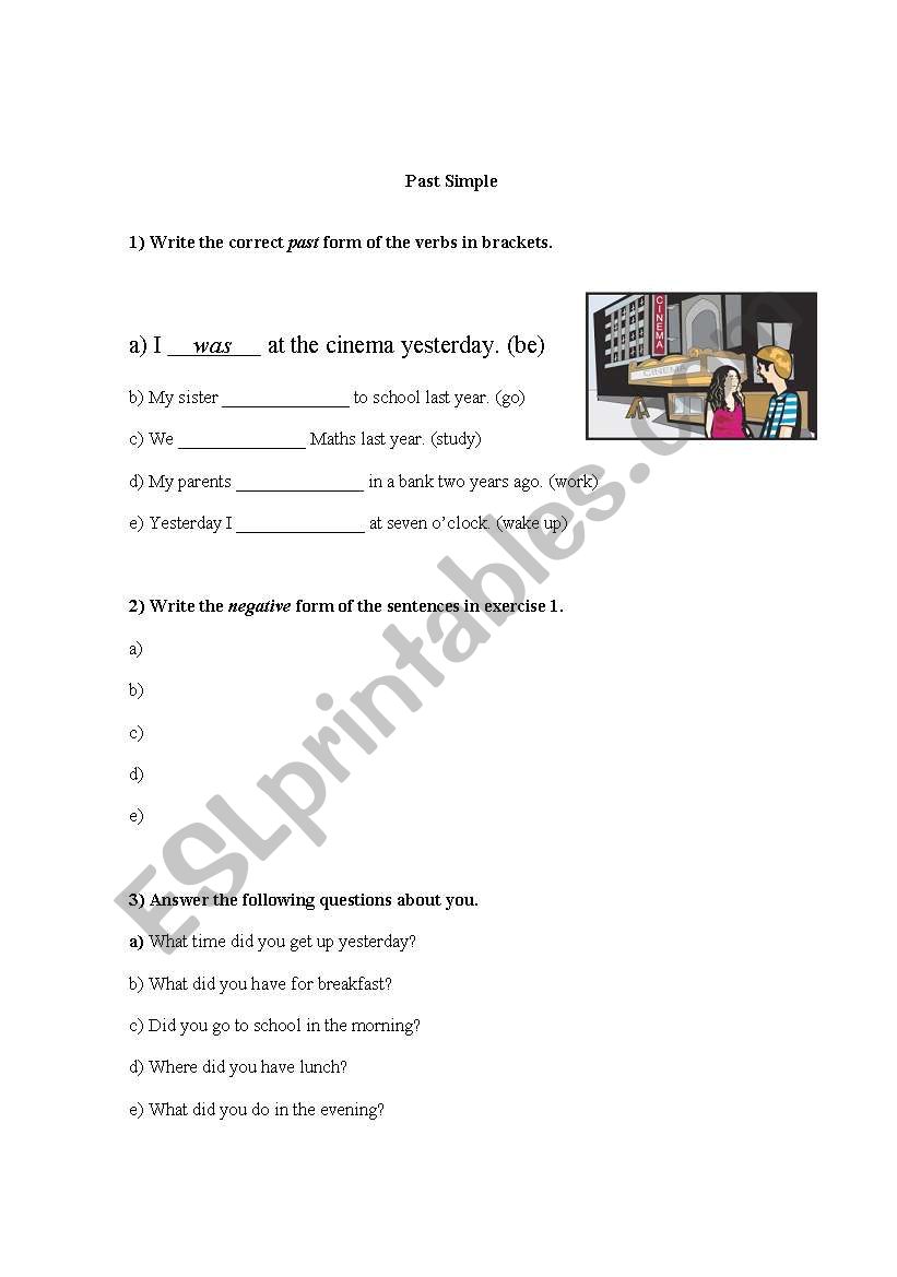 Simple Past  worksheet