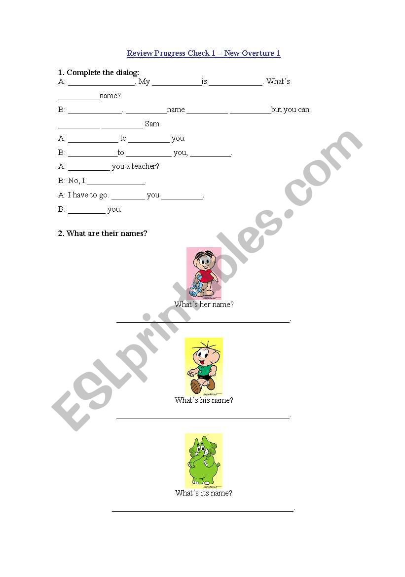 Basic Level Test worksheet