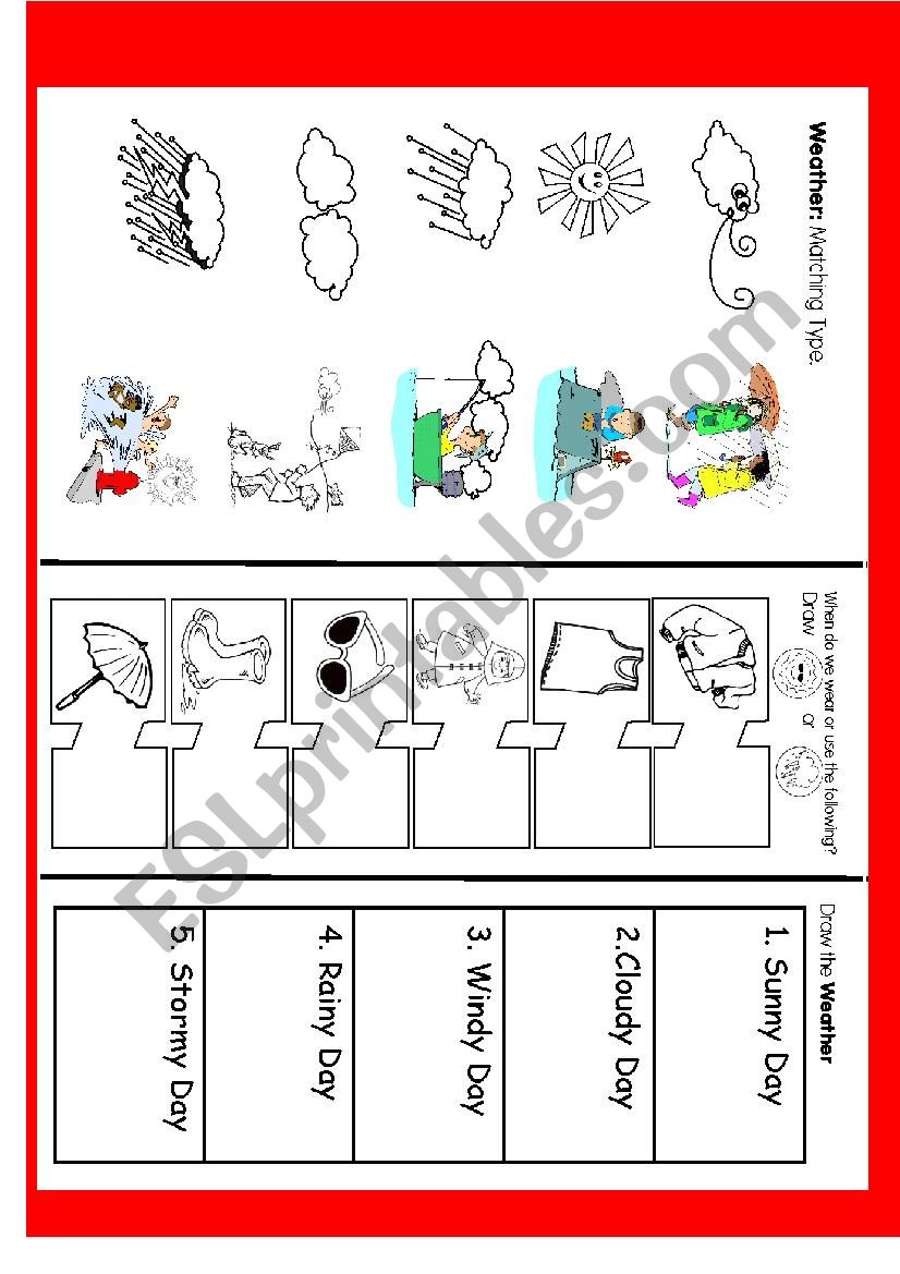 Weather (tropical country) Worksheet 2