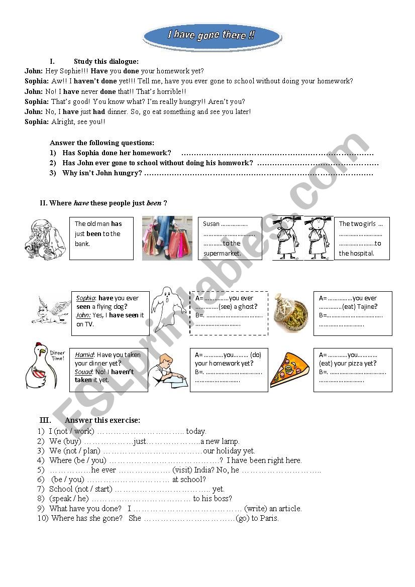 i have done it worksheet