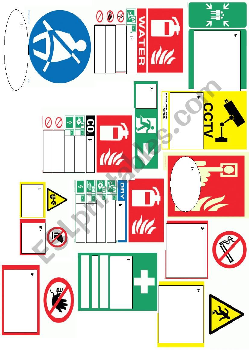                      safety signs