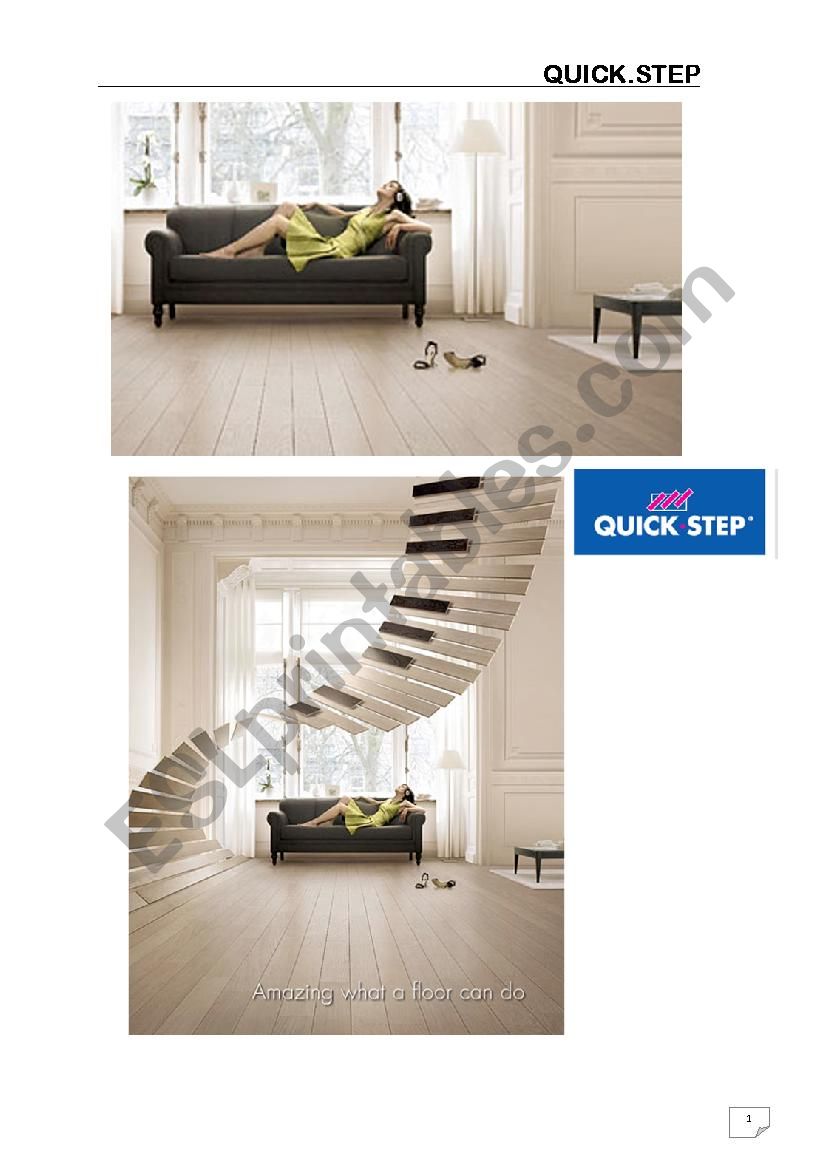 Advertising a brand (Quickstep).