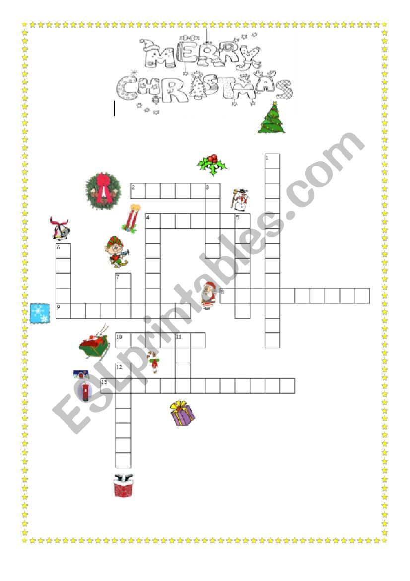 Christmas activity worksheet