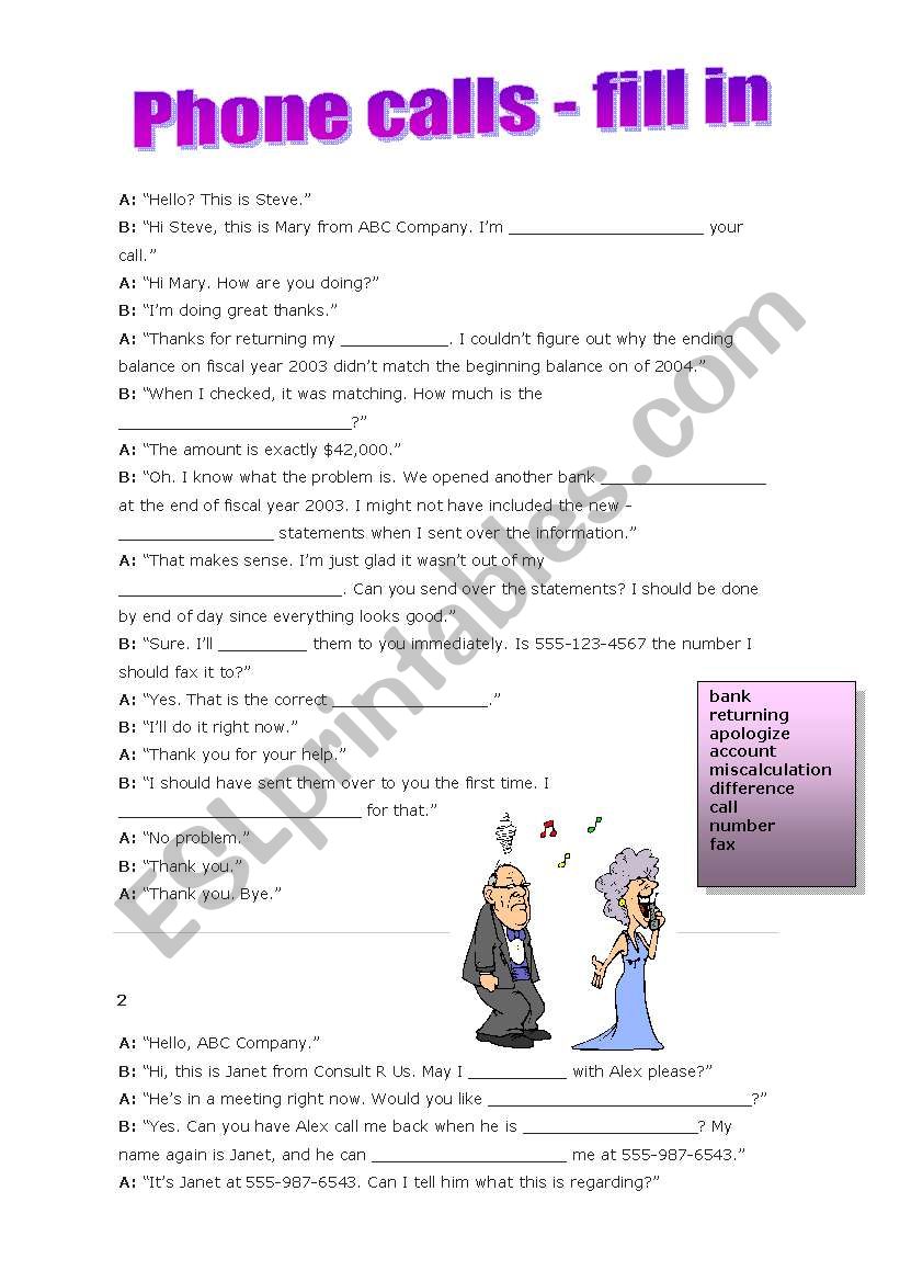 Business English Worksheet Pdf