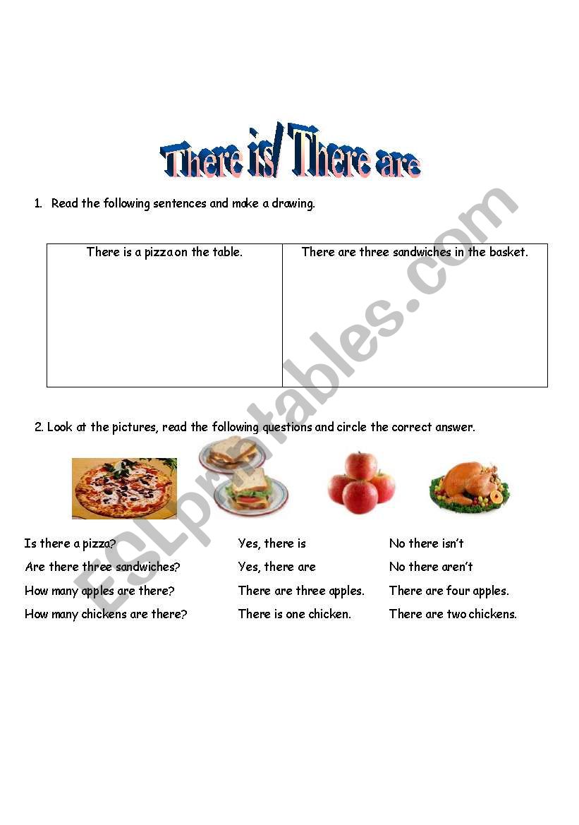 There is/There are worksheet