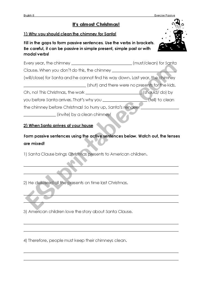 Exercise Passive about Santa Clause