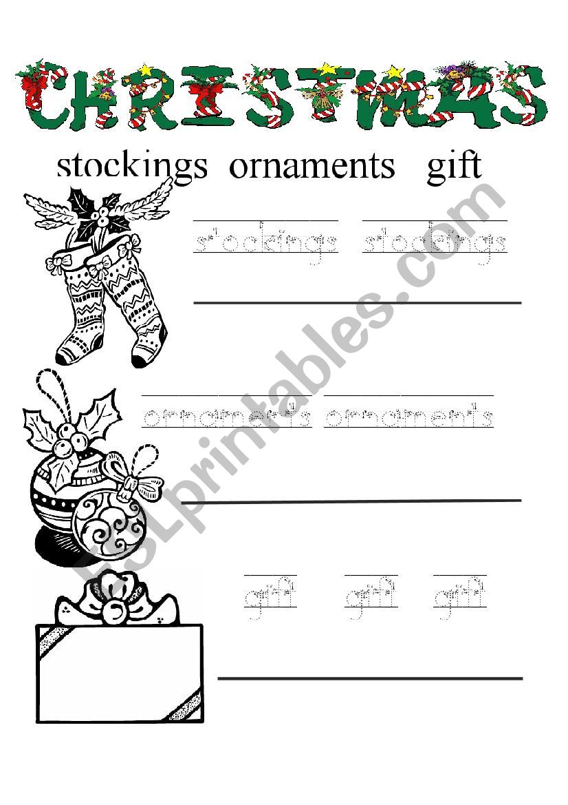 Trace Letters and then Color worksheet