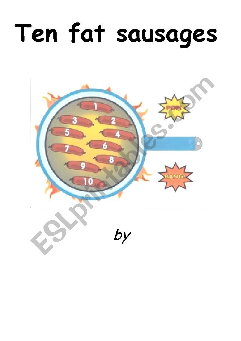 Ten Fat Sausages Book worksheet