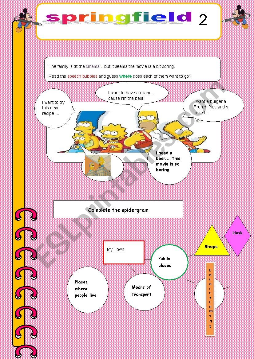 Springfield part 2 worksheet