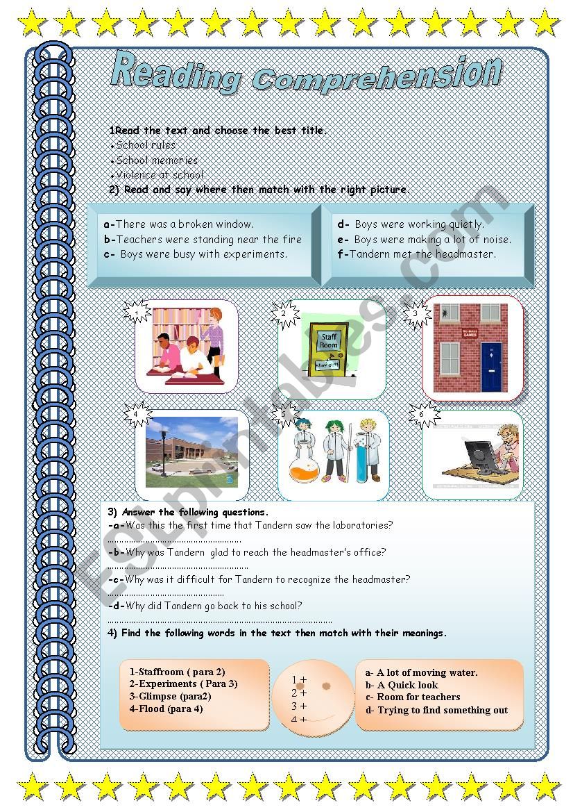 School memories Reading comprehension