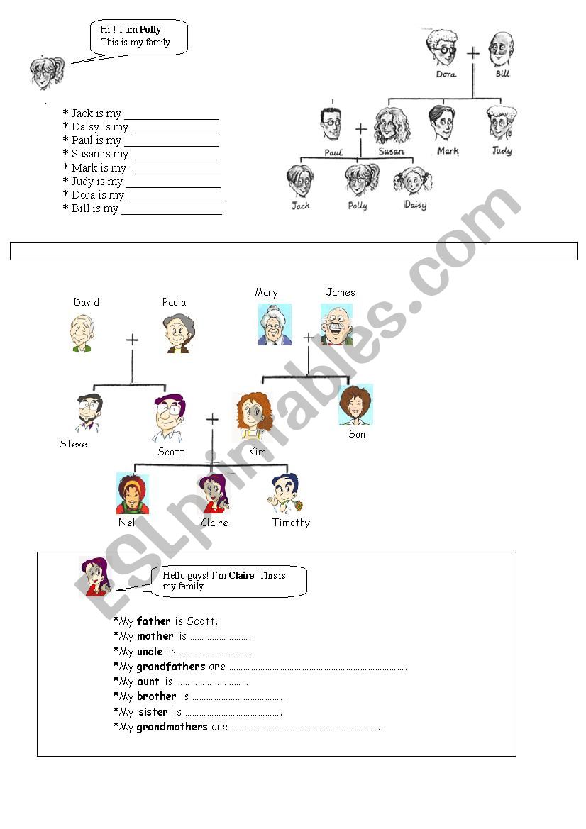 family worksheet