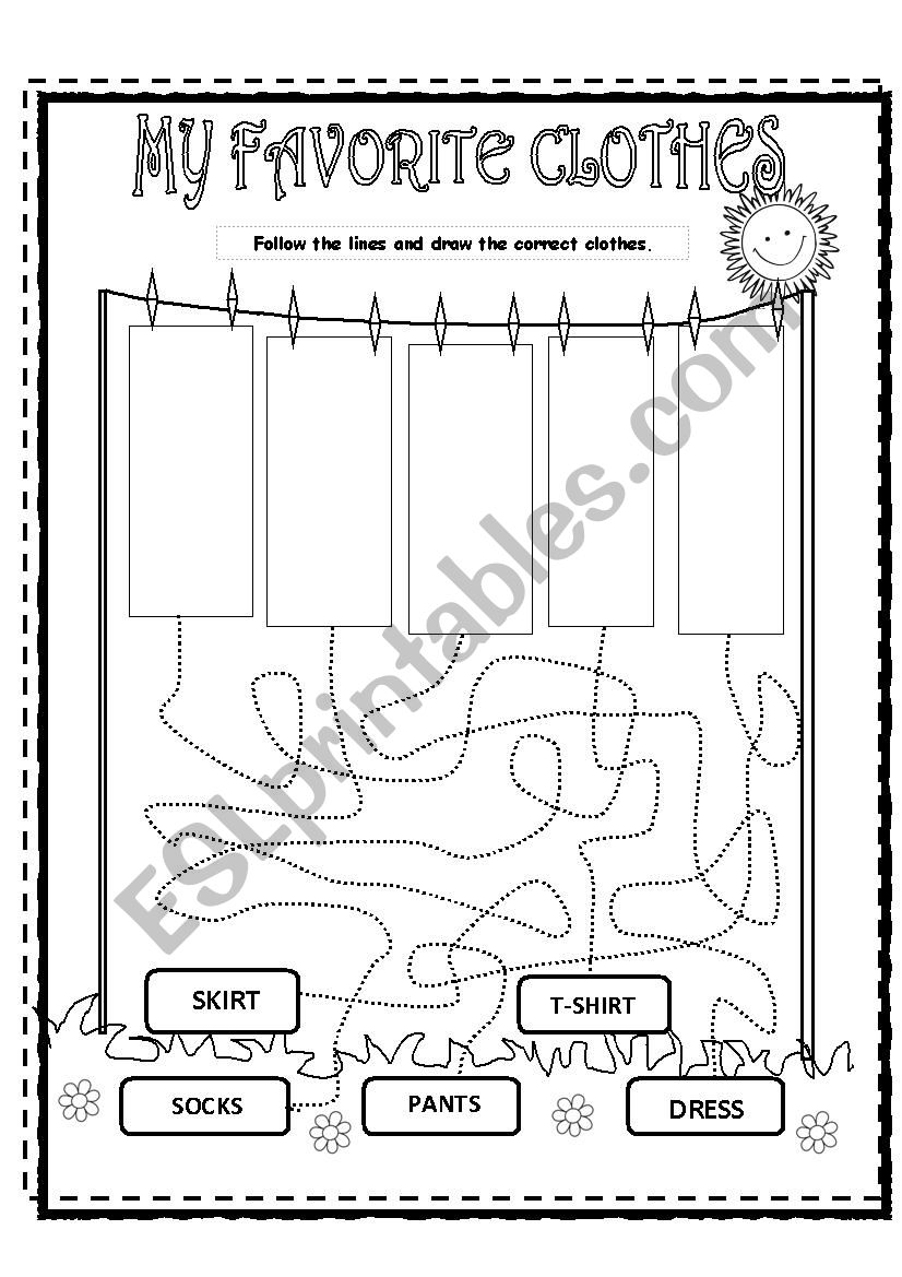  CLOTHES worksheet