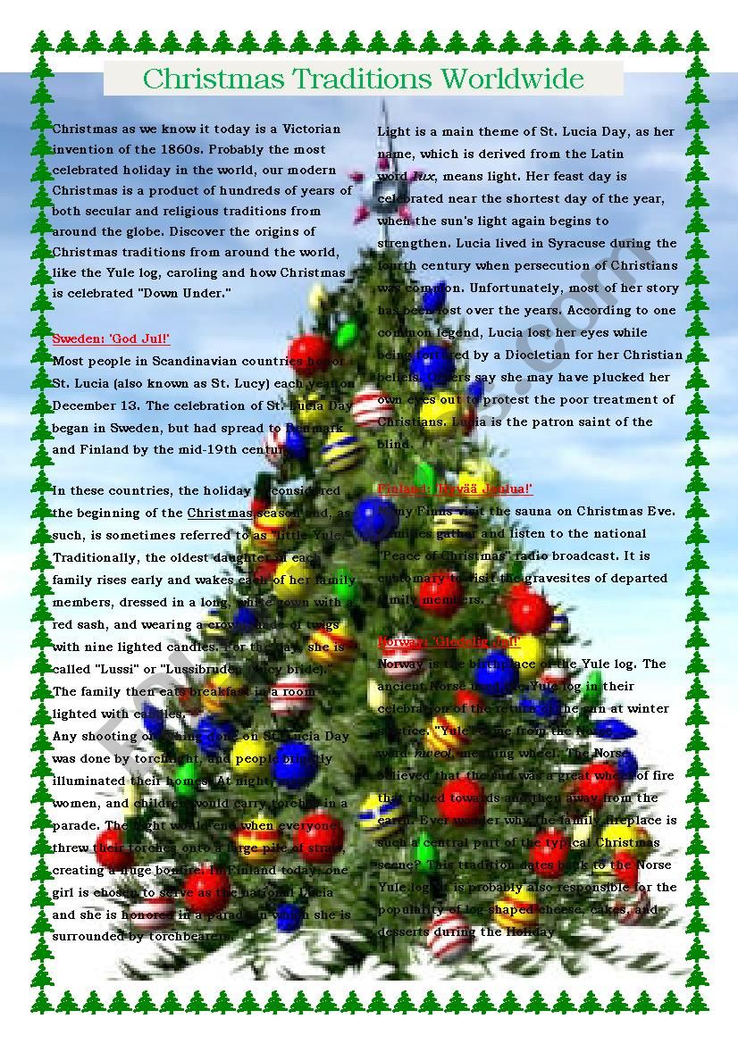 Christmas Traditions Worldwide