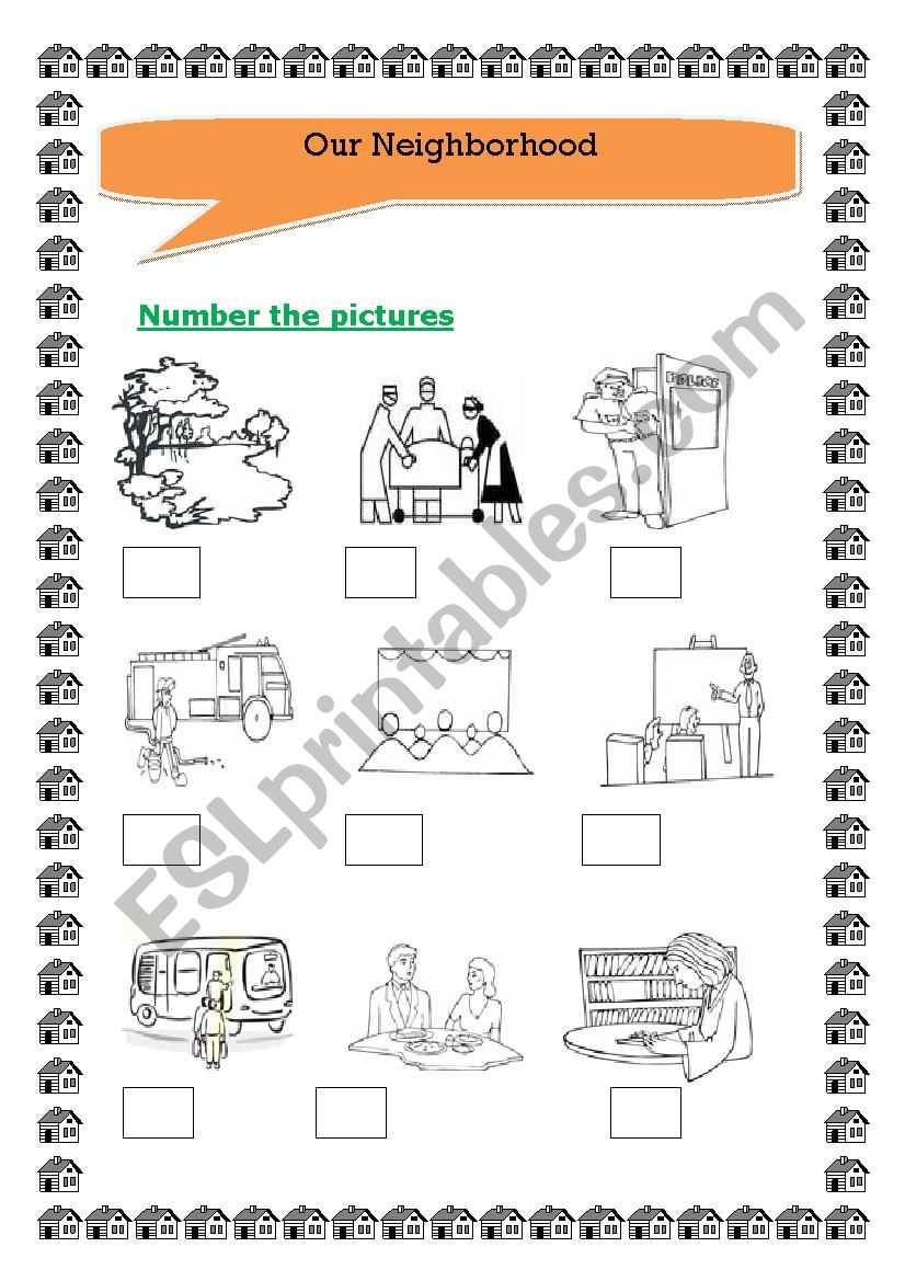 places worksheet