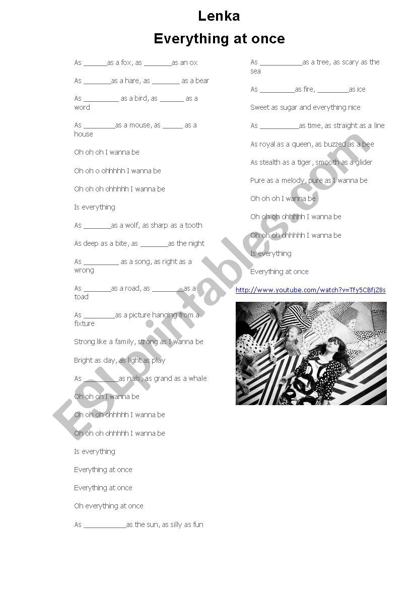 Lenka Everything_at_Once worksheet