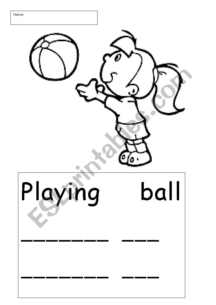Teaching Playing worksheet