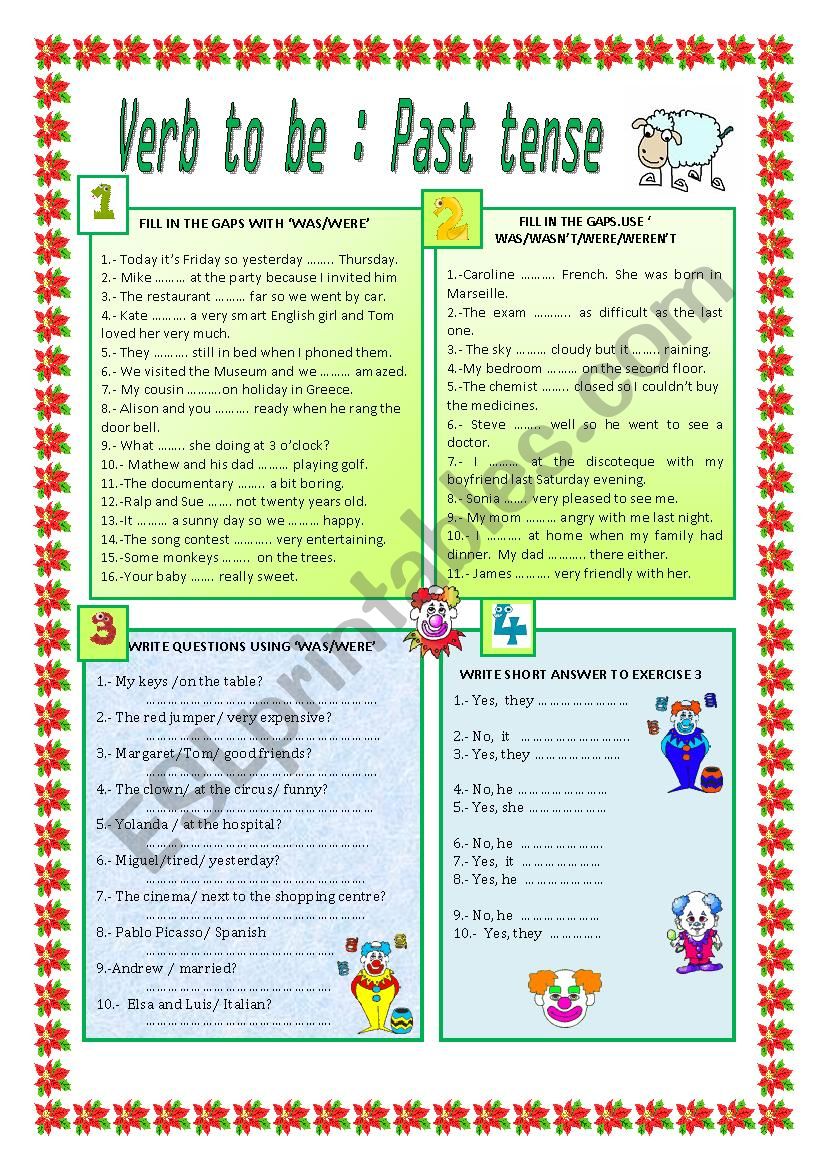 verb-to-be-past-simple-esl-worksheet-by-mariaah