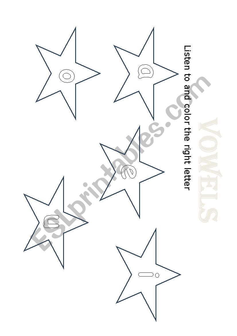 vowels worksheet