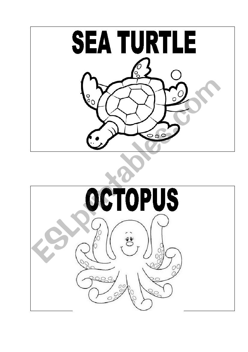 Sea Animals 1/1 worksheet