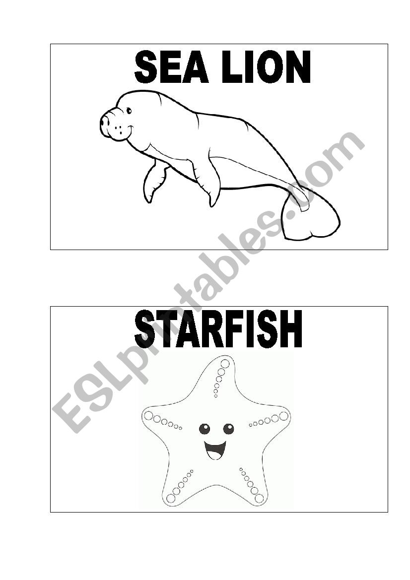 Sea Animals 2/2 worksheet