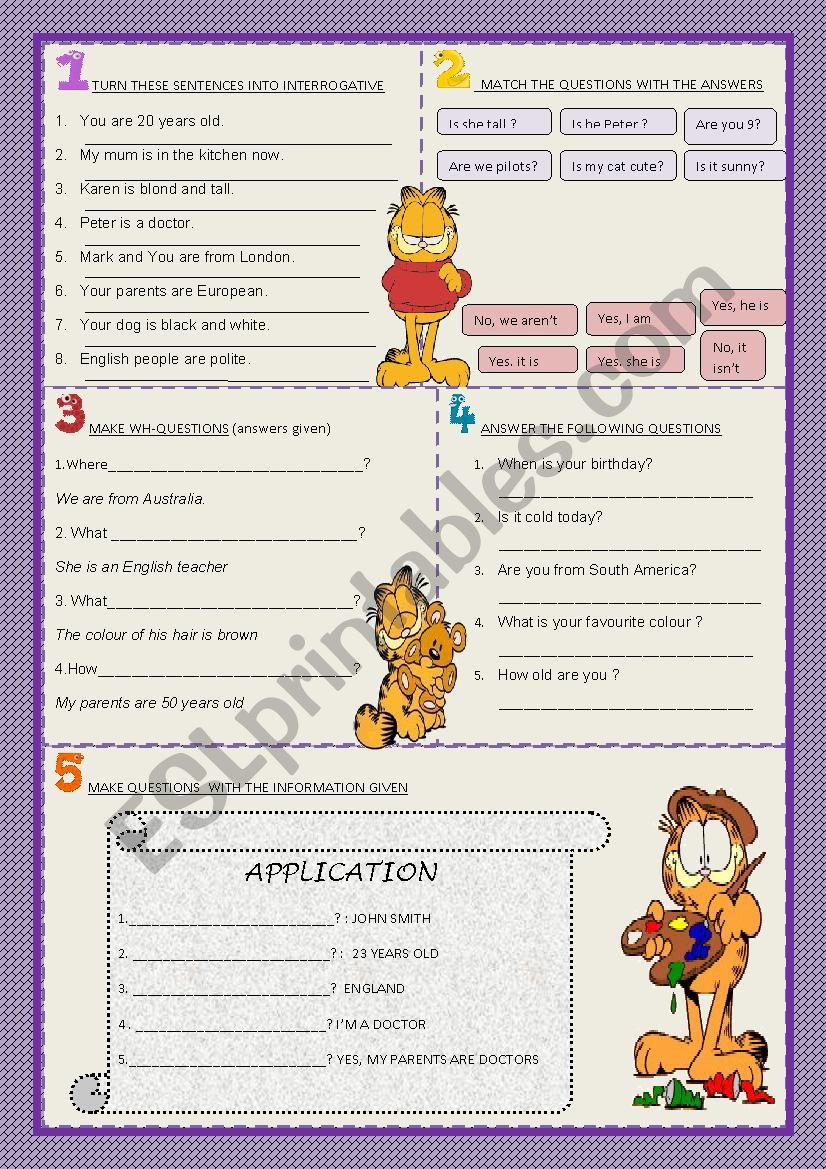 verb to be - interrogative - ESL worksheet by vampire.girl.22